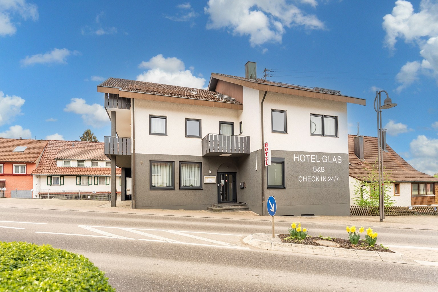 Außenansicht Hotel Glas